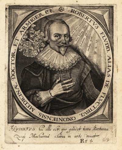 Robert Fludd, engelsk paracelsisk lege. av Theodore de Bry