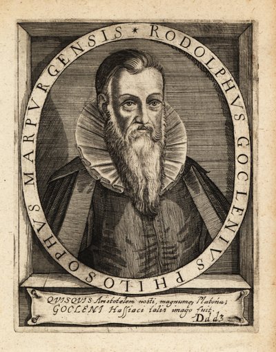 Rudolph Goclenius den eldre , tysk skolastisk filosof. av Theodore de Bry