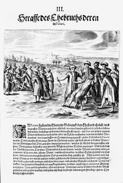 Settling a score, 1606 av Theodore de Bry