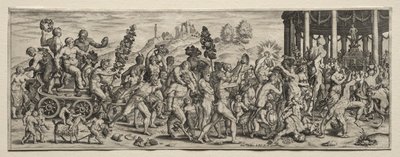 Triumf av Bacchus. av Theodore de Bry