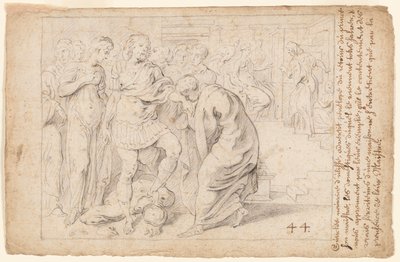 Ulysses mottar Homage of the Loyal Serving-Women av Theodore van Thulden