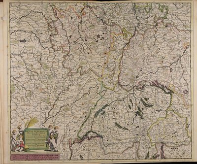 Accuratissima Rheni superioris Mosae et Mosellae tabula ac minores in eosdem in fluentes fluvii cum omnibus adherentibus regionibus sicut archiepiscopatus et electoratus Moguntini et Palatinatus Rheni Lotaringiae Helvetiae Alsatiae Sueviae et comitatus Bur av Theodorus Danckerts