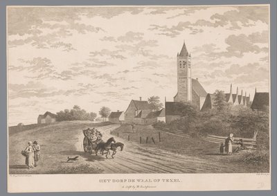 Utsikt over landsbyen De Waal på Texel Landsbyen De Waal på Texel (tittel på objekt) av Theodorus de Roode