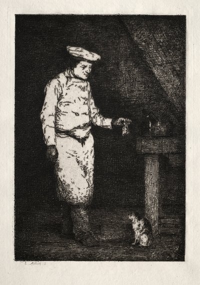 Kattens lunsj av Theodule Ribot