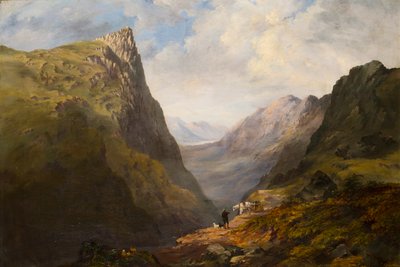 Honister Crag, ca. 1827-90 (olje på lerret) av Theophil-Lindsey Aspland