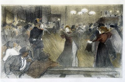 Ball - tegning av Steinlen av Théophile Alexandre Steinlen
