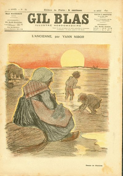 Cover av "" Gil Blas"" av Théophile Alexandre Steinlen