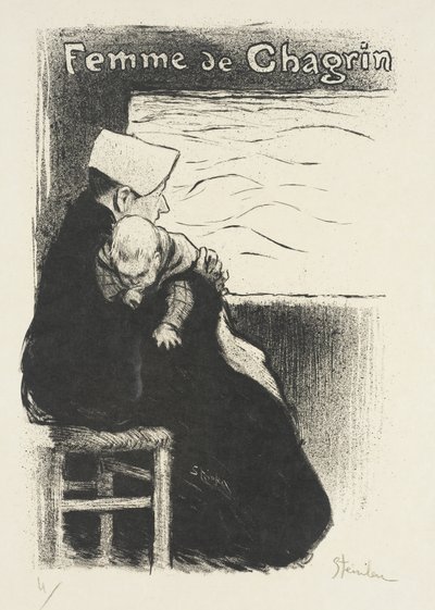 Sorgens kvinne av Théophile Alexandre Steinlen