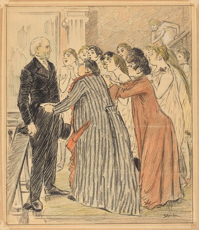 Den gamle dekanens eventyr av Théophile Alexandre Steinlen