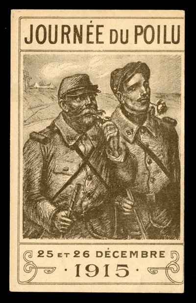 Postkort, satirisk i svart-hvitt av Théophile Alexandre Steinlen
