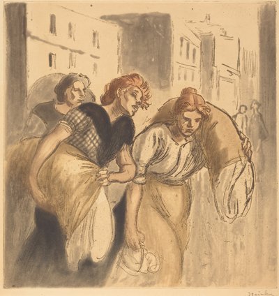 Retur fra vaskehuset av Théophile Alexandre Steinlen