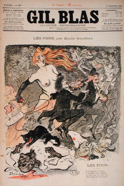 The Lunatics, fra "Gil Blas" av Théophile Alexandre Steinlen