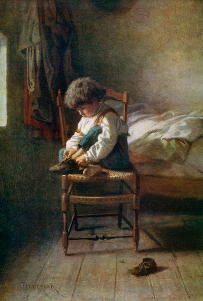 Alene, 1800-tallet, 1912. av Theophile Emmanuel Duverger