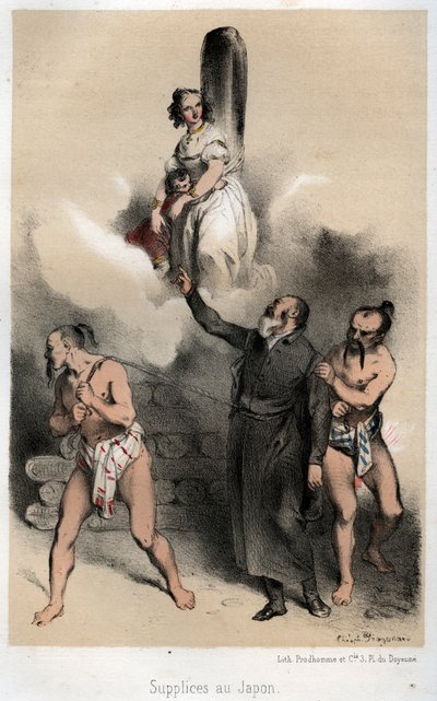 Sebastien Kimura gikk til staven sin, 1845 av Theophile Evariste Fragonard