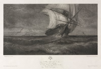 Fantomskipet, eller på bølgene av Theophile Narcisse Chauvel