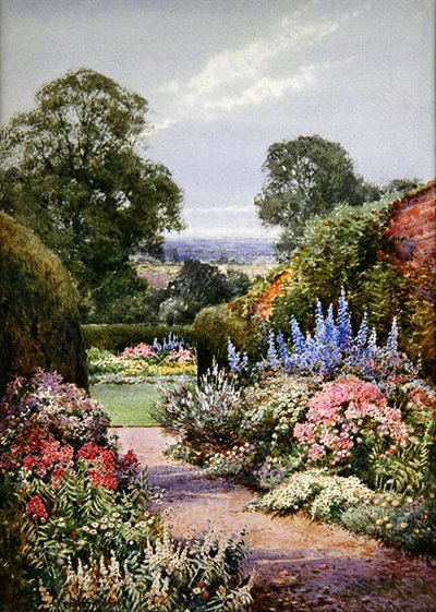 Nær Henley, Oxfordshire (akvarell på papir) av Theresa Sylvester Stannard