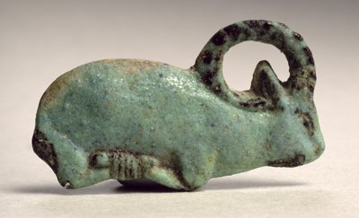 Trussed ibex foundation deposit (fajanse) av Third Intermediate Period Egyptian
