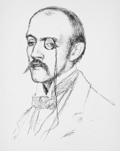Portrett av Henri de Regnier, ca. 1898 av Théo van Rysselberghe