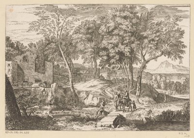 Fly til Egypt Suite de Paysages (serietittel) av Théodore