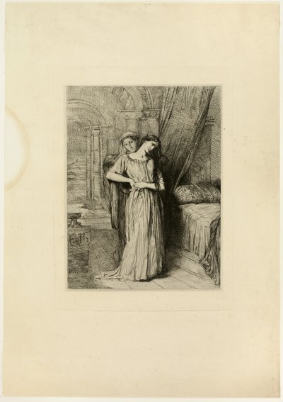 If I Do Die Before Thee, tallerken åtte fra Othello av Théodore Chassériau