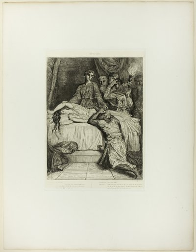Åh! Åh! Å!, tallerken fjorten fra Othello av Théodore Chassériau