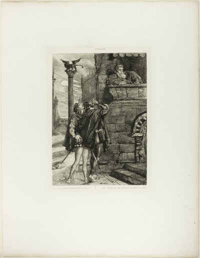 Vekk! Hva Ho! Brabantio!plate 1 (akt 1, scene 1) fra Othello av Théodore Chassériau