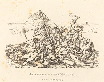 Forlis av Meduse av Théodore Gericault and Nicolas Toussaint Charlet
