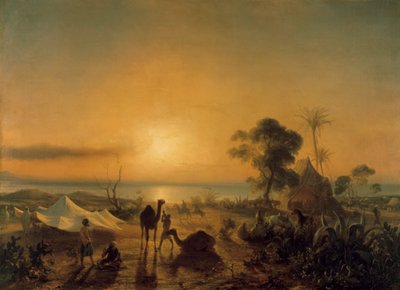 Leiren ved Staoueli, 1830. av Jean Antoine Theodore Gudin