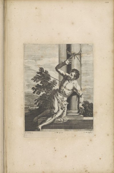 Sankt Sebastians martyrium av Théodorus van Kessel