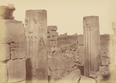 Karnak, Thotmes IIIs Lotus -kolonner av Théodule Devéria