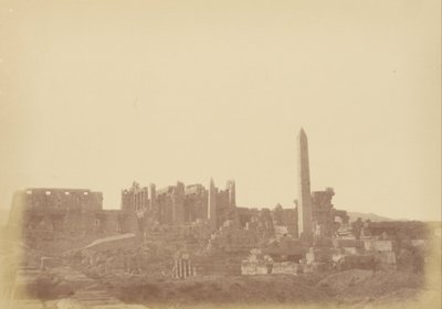 Oversikt over Palace of Karnak av Théodule Devéria