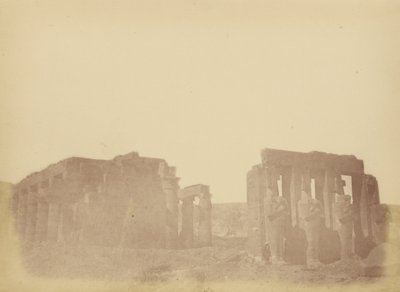 Oversikt over Ramesseum av Théodule Devéria