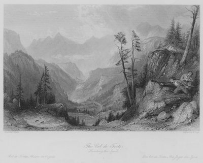 Col de Tortes, Hunting the Izoid (gravering) av Thomas (after) Allom
