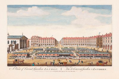 Utsikt over Covent Garden, London av Thomas (after) Bowles
