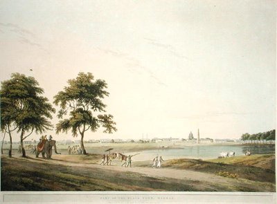 En del av Black Town, Madras, plate 34 fra 