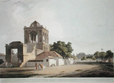 View in the Fort, Madura, plate 40 fra 