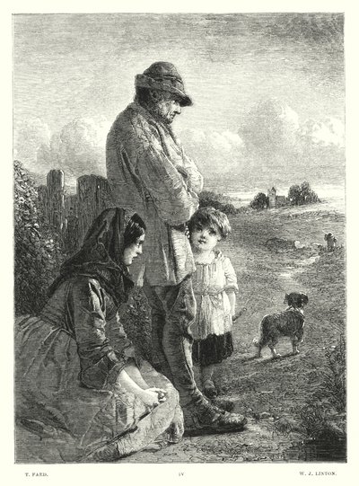 Lord Byrons barn Harold, Canto I, strofe 13 (gravering) av Thomas (after) Faed