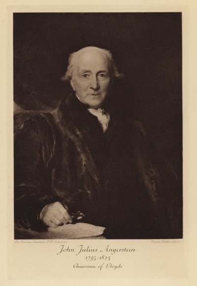 John Julius Angerstein, styreleder i Lloyd