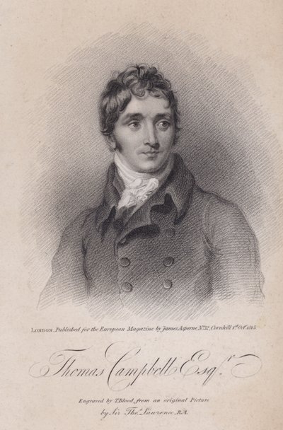Thomas Campbell , skotsk poet av Thomas (after) Lawrence