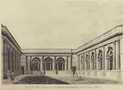 The Garden Court, Bank of England av Thomas (after) Malton