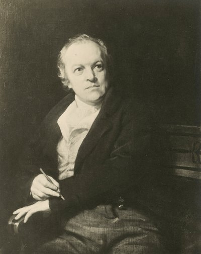 William Blake , engelsk poet og kunstner (litho) av Thomas (after) Phillips