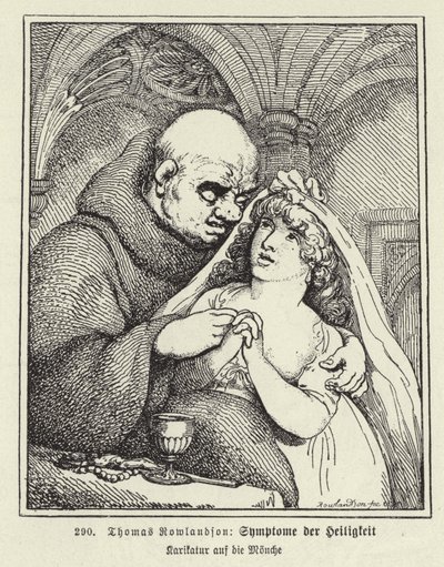 Symptomer på hellighet (lito) av Thomas (after) Rowlandson
