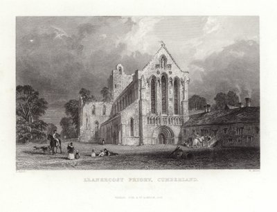 Lanercost Priory i Cumberland av Thomas Allom