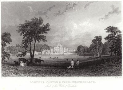 Lowther Castle and Park i Westmorland av Thomas Allom
