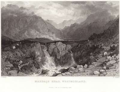 Mardale Head i Westmorland av Thomas Allom