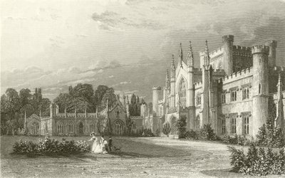 Sørutsikt over Lowther Castle av Thomas Allom