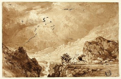 Fliden i Alpene av Thomas Allom