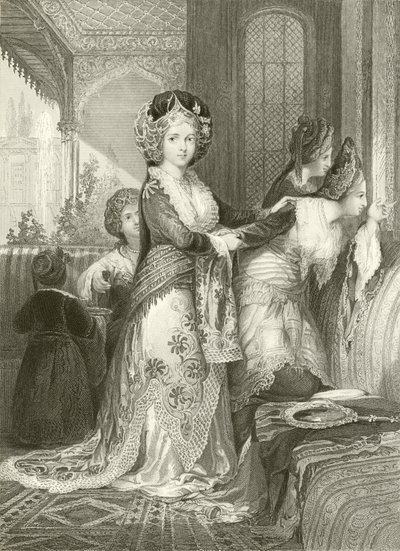 Favoritten Odalisque av Thomas Allom