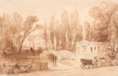 Thorncroft, nær Leatherhead av Thomas Allom