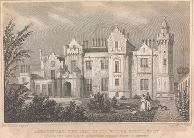 Abbotsford, setet til Sir Walter Scott Bart; side - (bind én) av Thomas Barber